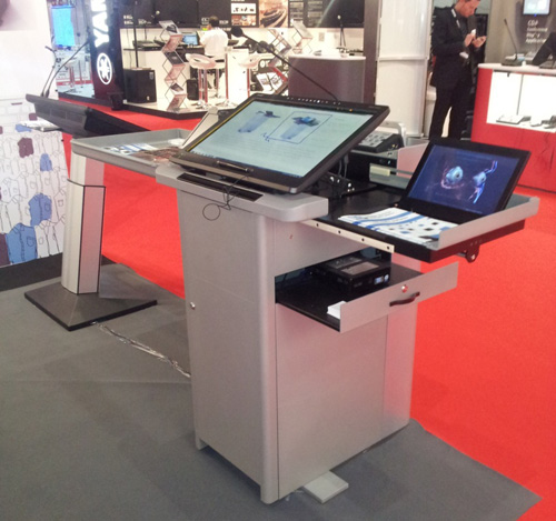 ILS lectern at Infocomm Dubai 
