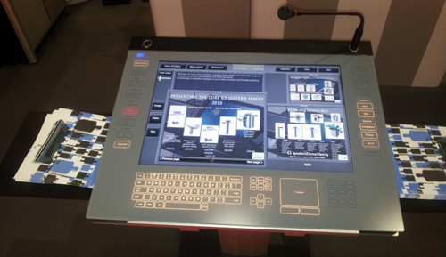 ILS lectern with touchscreen
