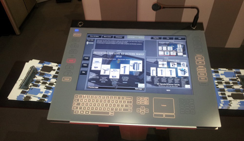 ILS lectern with touchscreen