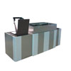 ILSS22M lectern with side tables
